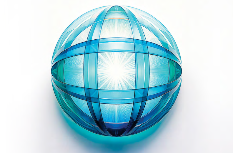 NCSBN globe logo depicted as a glowing blue sphere with intersecting bands and radiant light at its center on a white background.