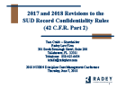 Watch 2017 and 2018 Revisions to the SUD Record Confidentiality Rules Video