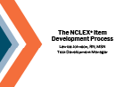 Watch The NCLEX Item Development Process Video