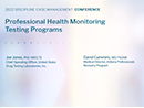 Watch Professional Health Testing Programs Video