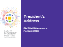 Watch President’s Address Video
