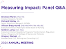 Watch Measuring Impact Panel Q&A Video