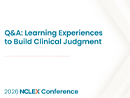 Watch Q&A: Learning Experiences to Build Clinical Judgment Video